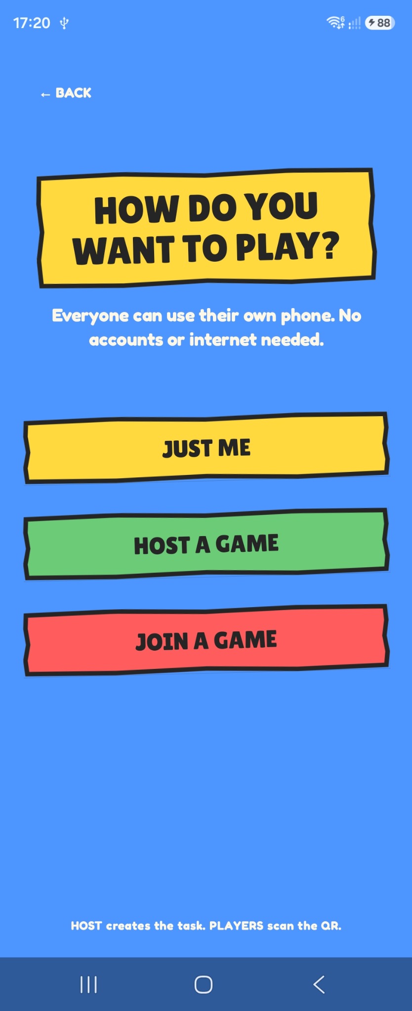 IMBRD play mode screen